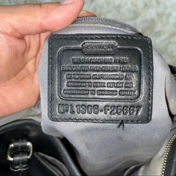 coach vintage leather satchel purse black - Picture 11 of 13